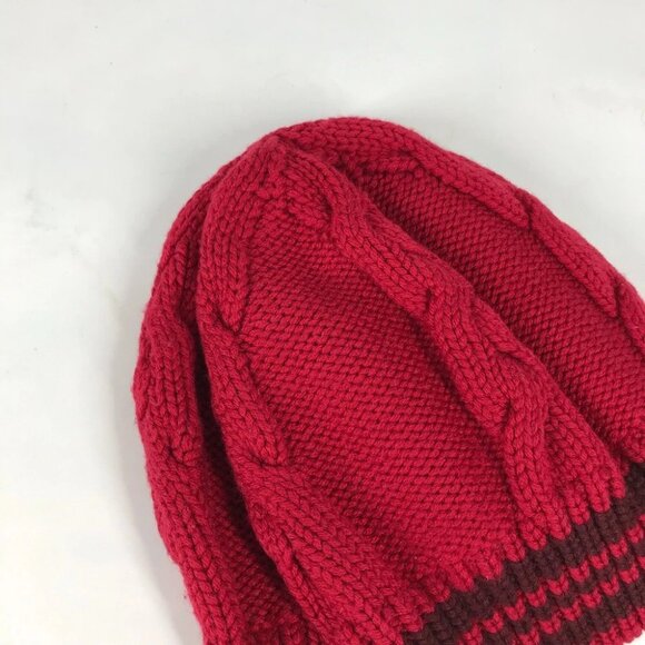 LOUIS VUITTON border beanie hat knit hat knit cap Knit hat wool Red - Picture 8 of 8